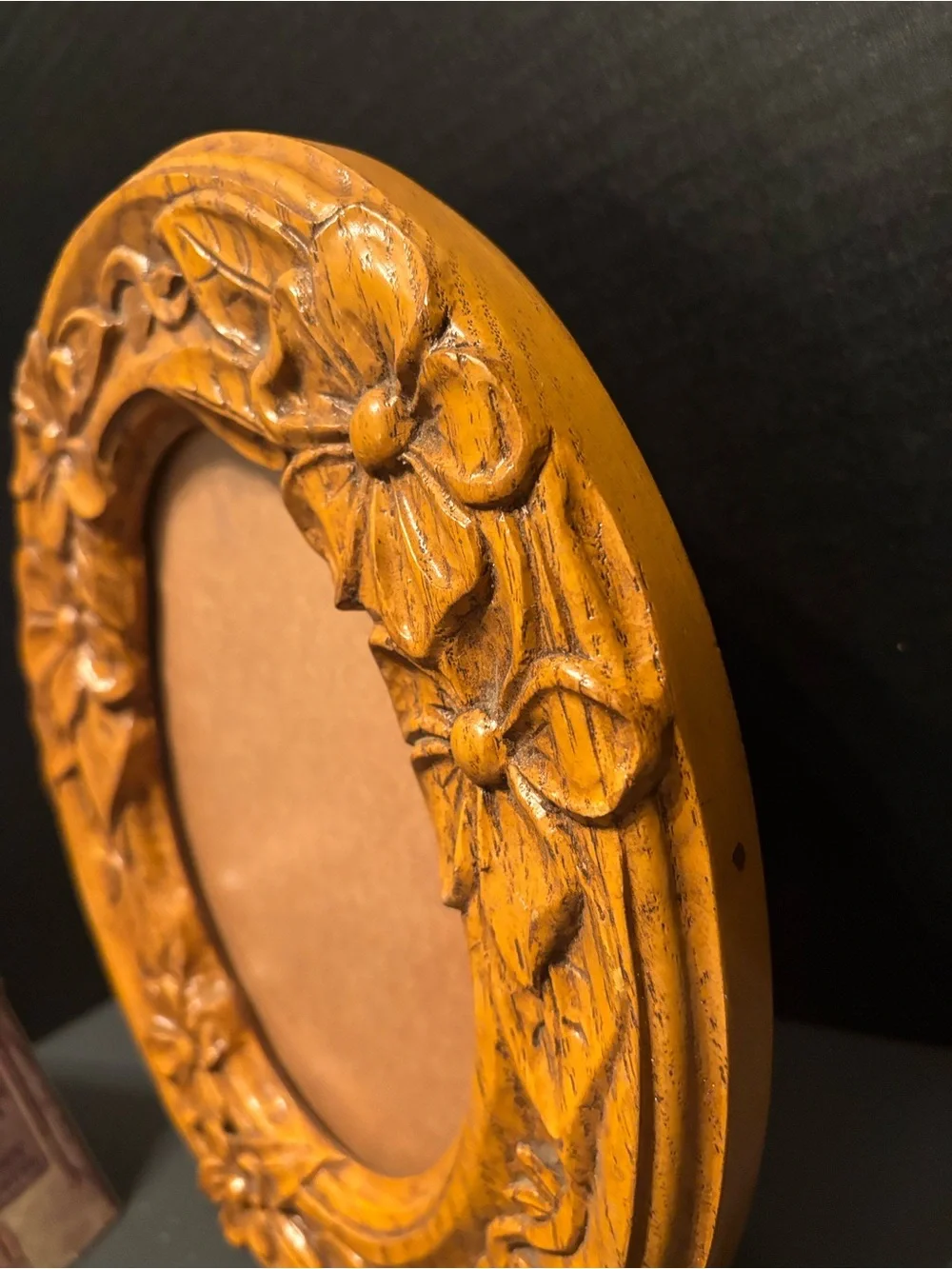Vintage Yesteryear Picture Frames, Downey, CA, Wooden Ornate Carved Frame-5x7